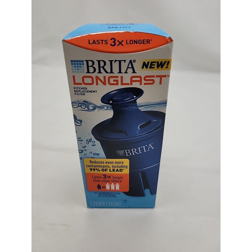Brita Longlast Water Filter Replacement Filters Pitcher Dispensers 3x Longer New